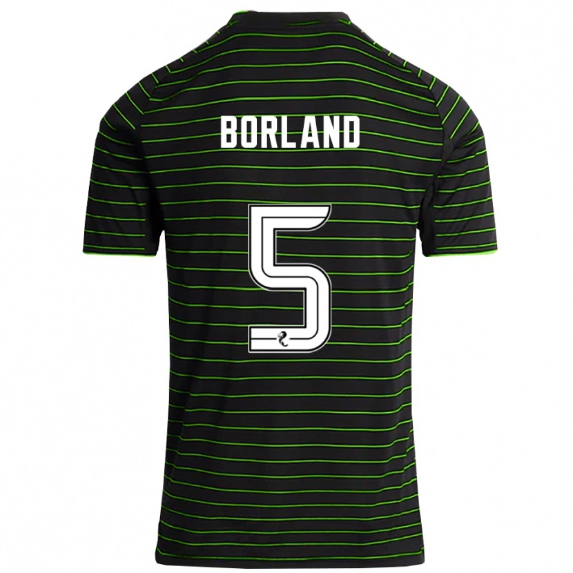 Danxen Mulher Camisola Hayden Borland #5 Preto Verde Alternativa 2025/26 Camisa Brasil