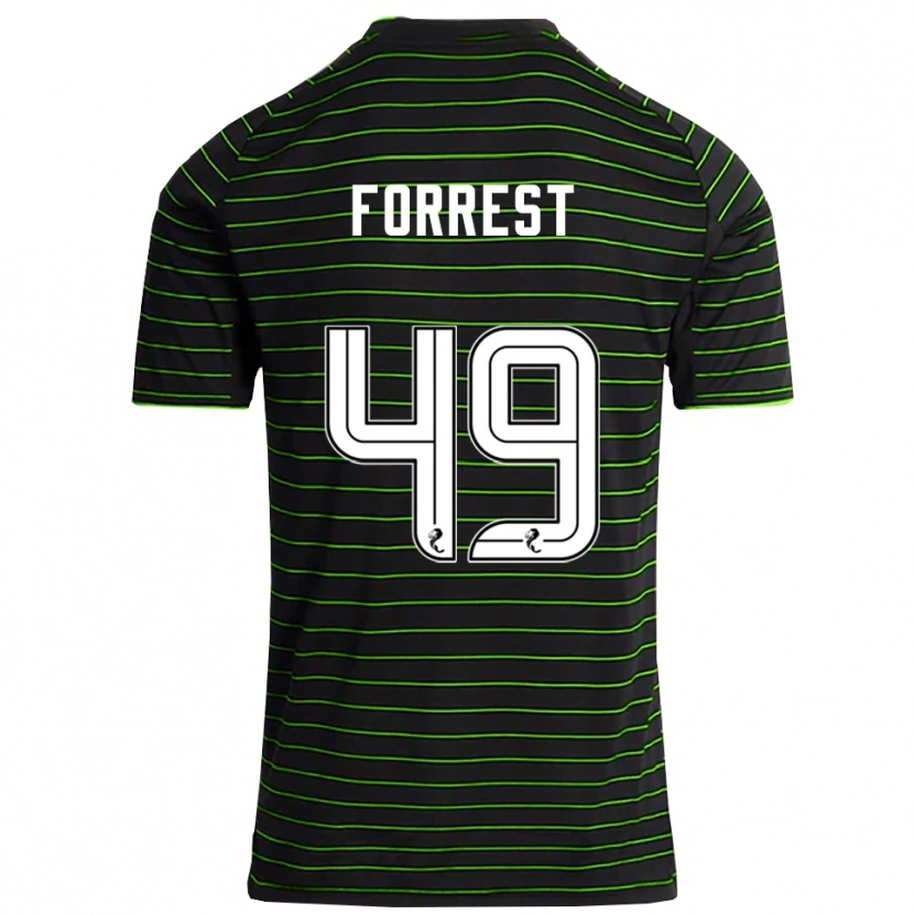 Danxen Mulher Camisola James Forrest #49 Preto Verde Alternativa 2025/26 Camisa Brasil