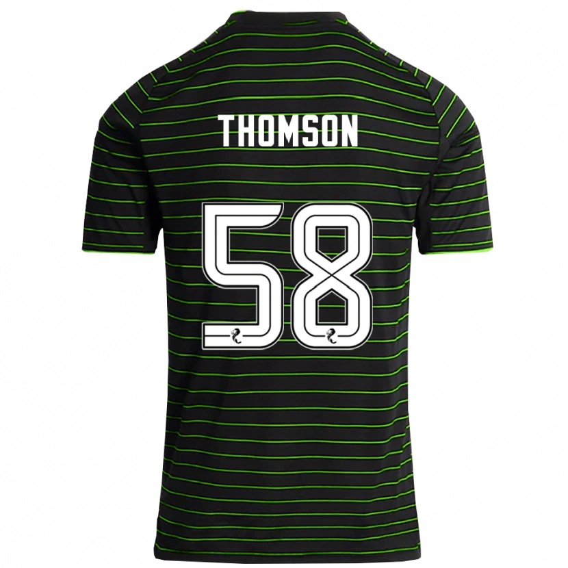 Danxen Mulher Camisola Corey Thomson #58 Preto Verde Alternativa 2025/26 Camisa Brasil