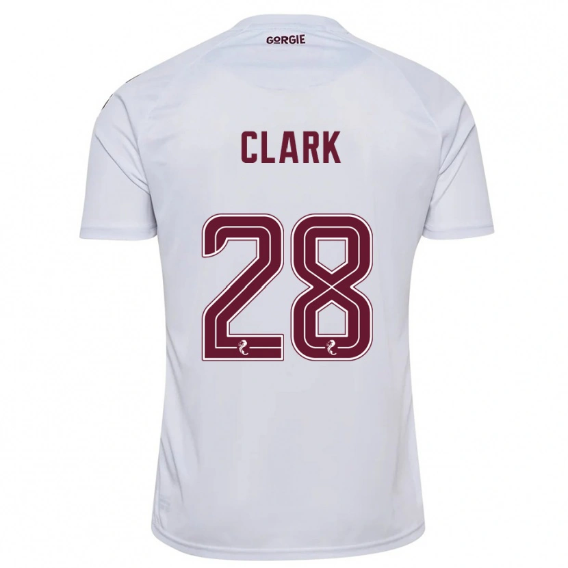 Danxen Mulher Camisola Zander Clark #28 Branco Vinho Alternativa 2025/26 Camisa Brasil