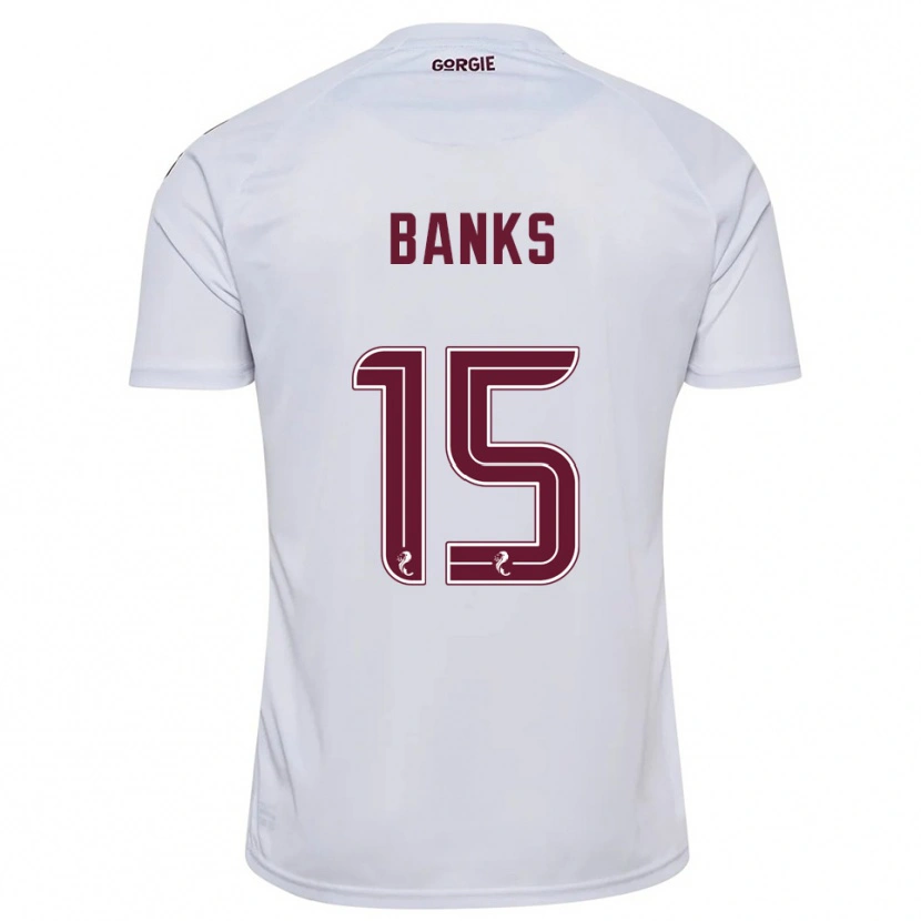 Danxen Mulher Camisola Euan Banks #15 Branco Vinho Alternativa 2025/26 Camisa Brasil