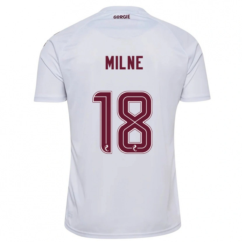 Danxen Mulher Camisola Harry Milne #18 Branco Vinho Alternativa 2025/26 Camisa Brasil