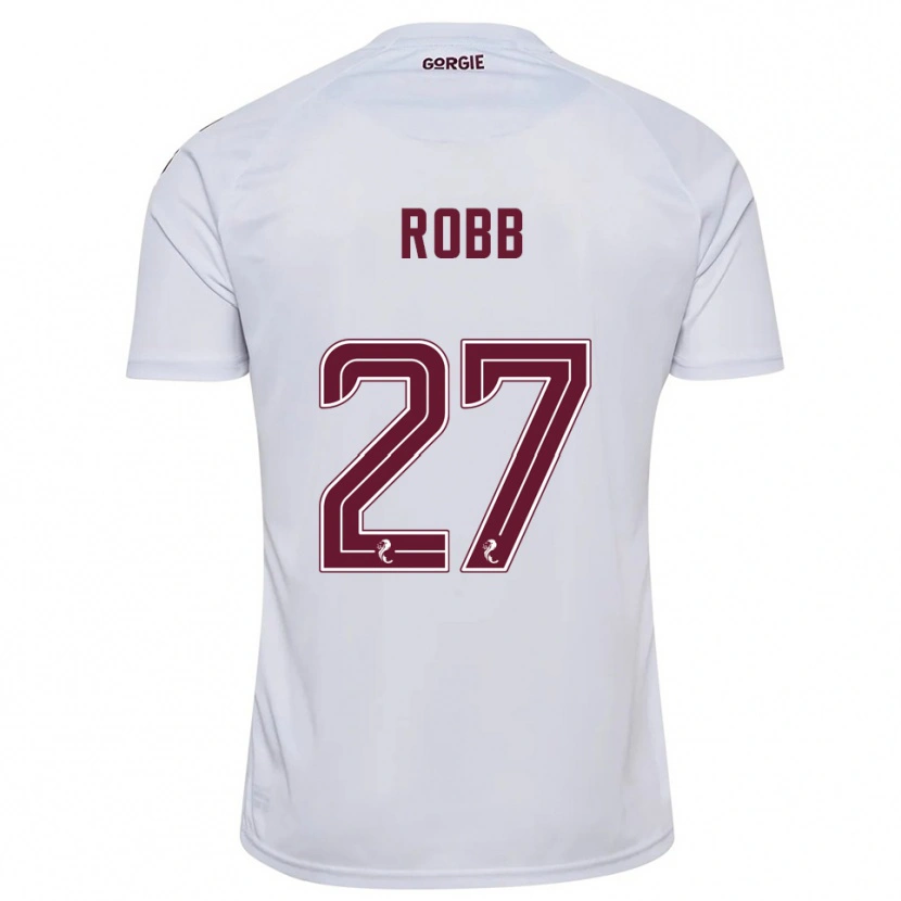 Danxen Mulher Camisola Callen Robb #27 Branco Vinho Alternativa 2025/26 Camisa Brasil