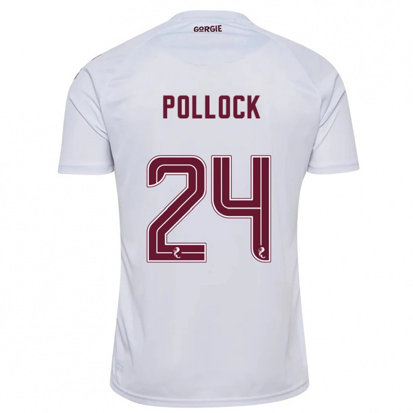 Danxen Mulher Camisola Finlay Pollock #24 Branco Vinho Alternativa 2025/26 Camisa Brasil