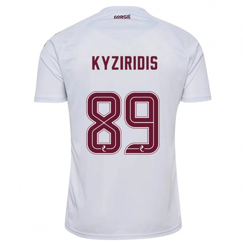 Danxen Mulher Camisola Alexandros Kyziridis #89 Branco Vinho Alternativa 2025/26 Camisa Brasil