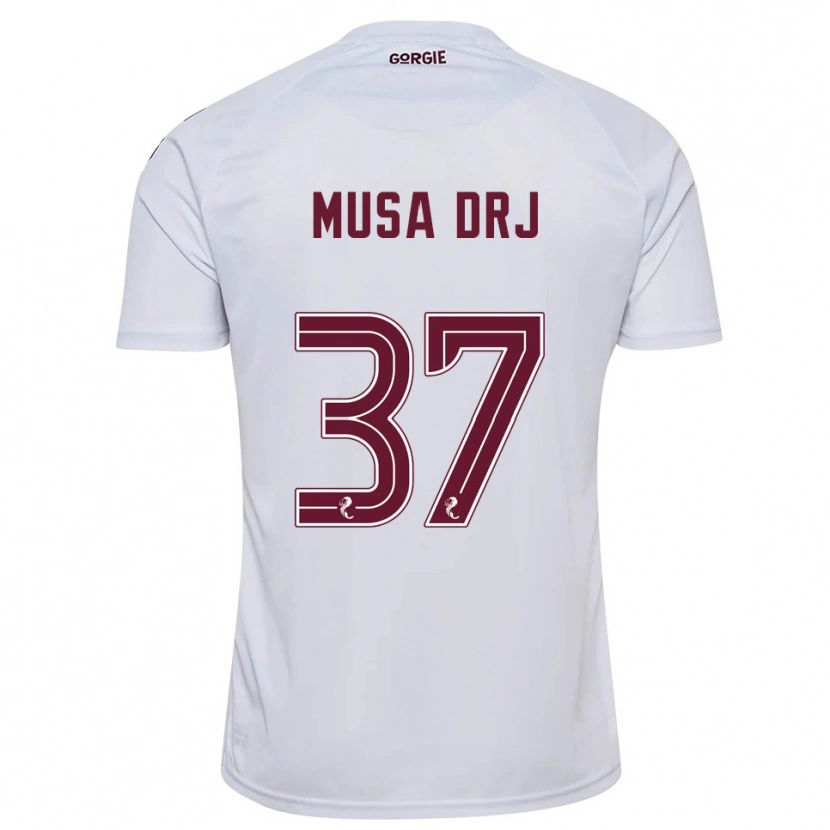 Danxen Mulher Camisola Musa Drammeh #37 Branco Vinho Alternativa 2025/26 Camisa Brasil