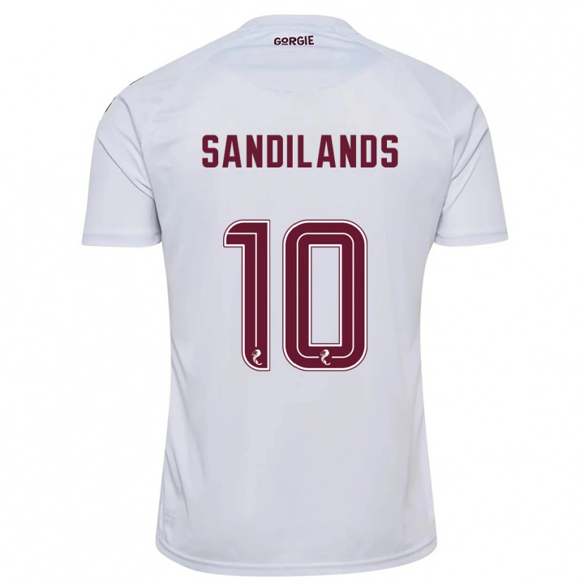 Danxen Mulher Camisola Callum Sandilands #10 Branco Vinho Alternativa 2025/26 Camisa Brasil
