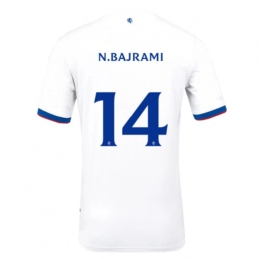 Danxen Mulher Camisola Nedim Bajrami #14 Branco Vermelho Azul Alternativa 2025/26 Camisa Brasil