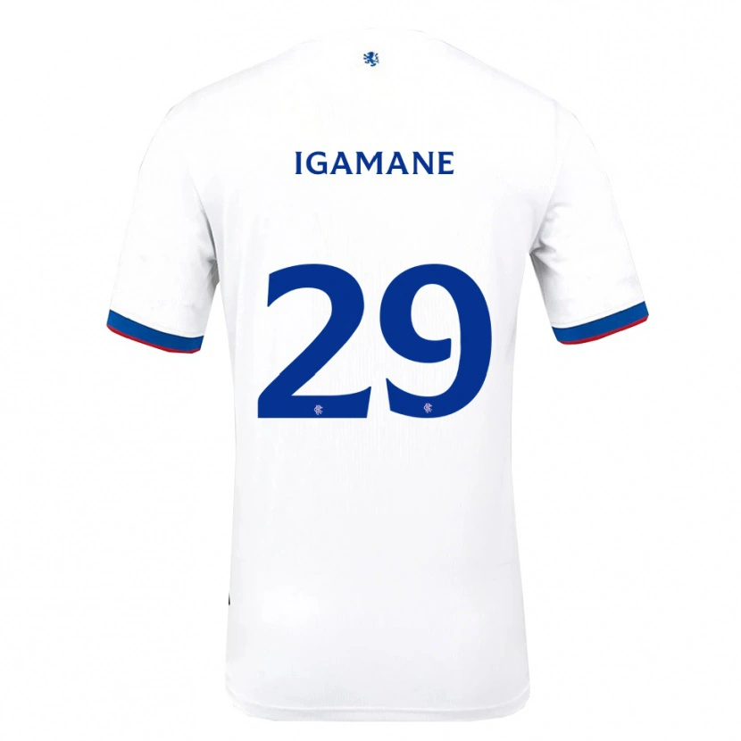 Danxen Mulher Camisola Hamza Igamane #29 Branco Vermelho Azul Alternativa 2025/26 Camisa Brasil