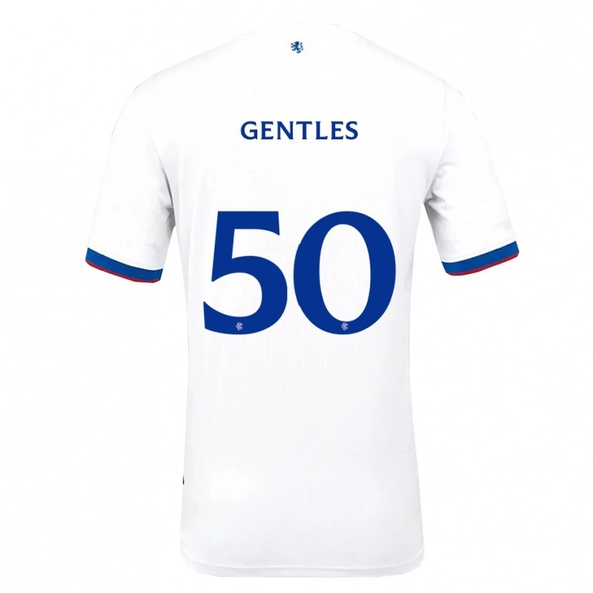 Danxen Mulher Camisola Josh Gentles #50 Branco Vermelho Azul Alternativa 2025/26 Camisa Brasil