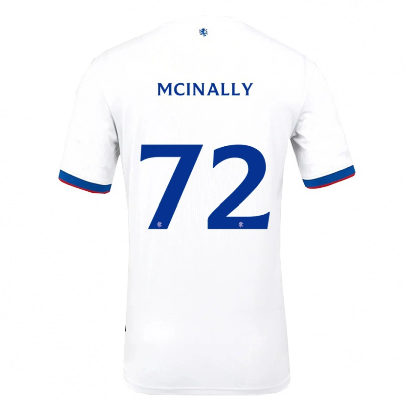 Danxen Mulher Camisola Darren Mcinally #72 Branco Vermelho Azul Alternativa 2025/26 Camisa Brasil