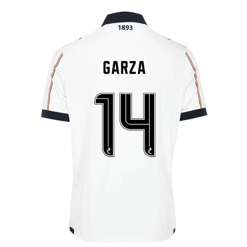 Danxen Mulher Camisola César Garza #14 Branco Azul Marinho Vermelho Alternativa 2025/26 Camisa Brasil