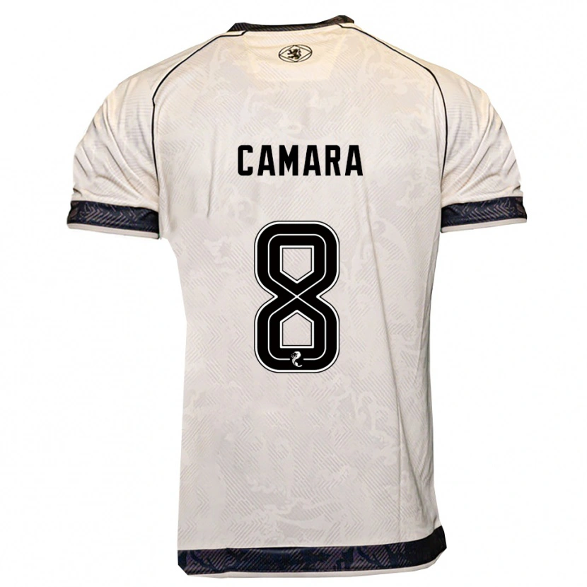 Danxen Mulher Camisola Panutche Camara #8 Branco Preto Alternativa 2025/26 Camisa Brasil
