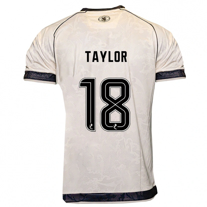 Danxen Mulher Camisola Amy Taylor #18 Branco Preto Alternativa 2025/26 Camisa Brasil