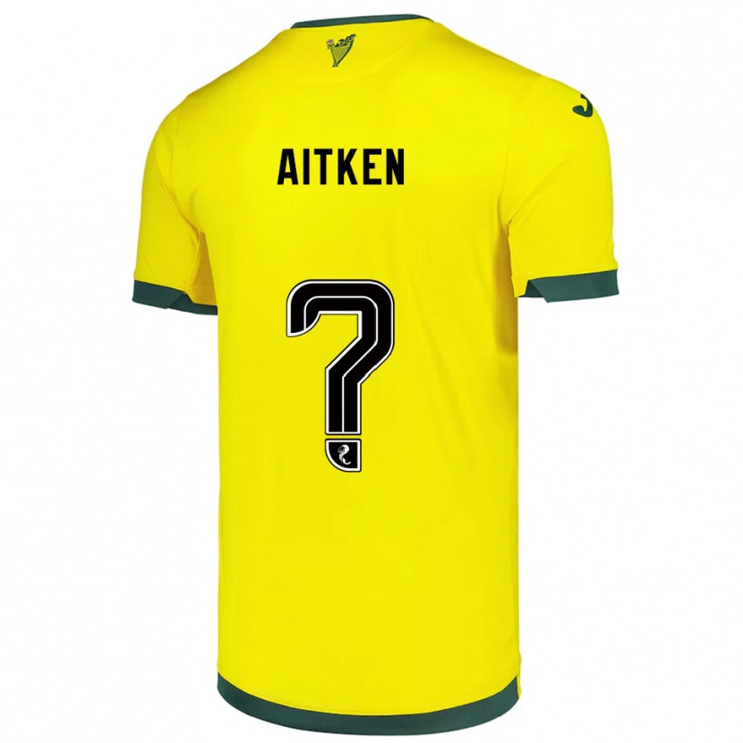 Danxen Mulher Camisola Conor Aitken #0 Amarelo Verde Alternativa 2025/26 Camisa Brasil