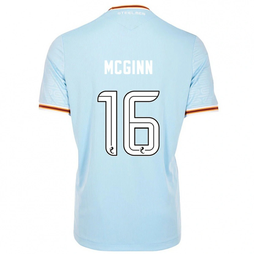 Danxen Mulher Camisola Paul Mcginn #16 Azul Celeste Alternativa 2025/26 Camisa Brasil