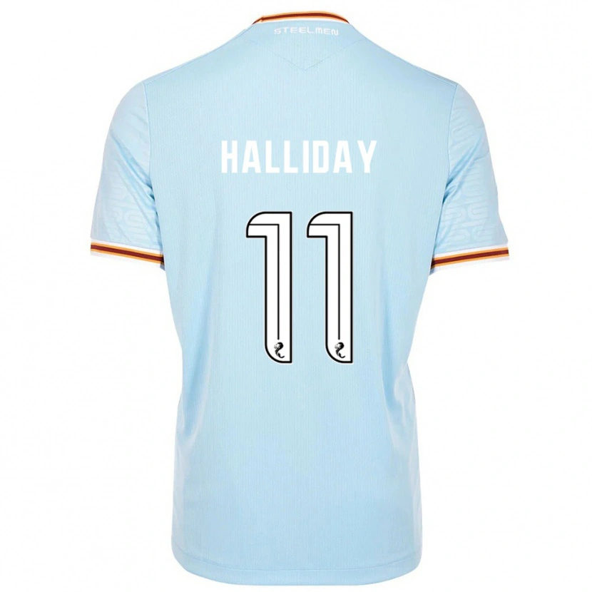 Danxen Mulher Camisola Andy Halliday #11 Azul Celeste Alternativa 2025/26 Camisa Brasil