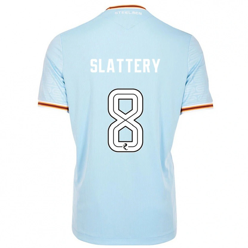 Danxen Mulher Camisola Callum Slattery #8 Azul Celeste Alternativa 2025/26 Camisa Brasil