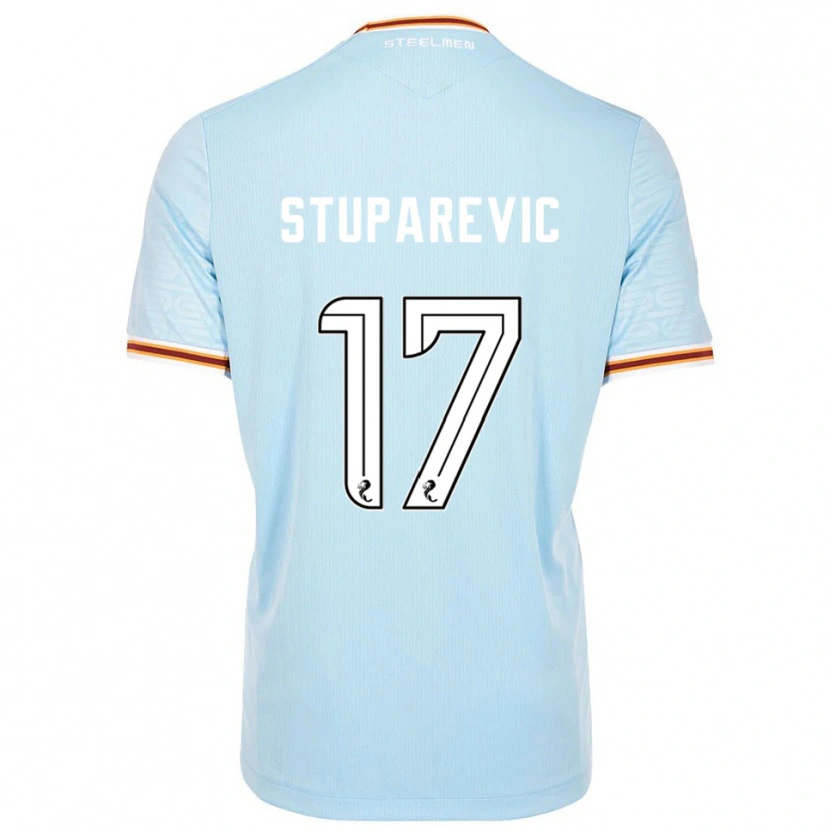 Danxen Mulher Camisola Filip Stuparevic #17 Azul Celeste Alternativa 2025/26 Camisa Brasil