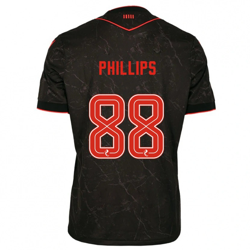 Danxen Mulher Camisola Killian Phillips #88 Preto Vermelho Alternativa 2025/26 Camisa Brasil