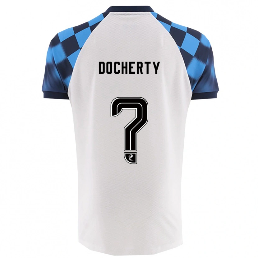 Danxen Mulher Camisola Rachel Docherty #0 Branco Azul Celeste Alternativa 2025/26 Camisa Brasil