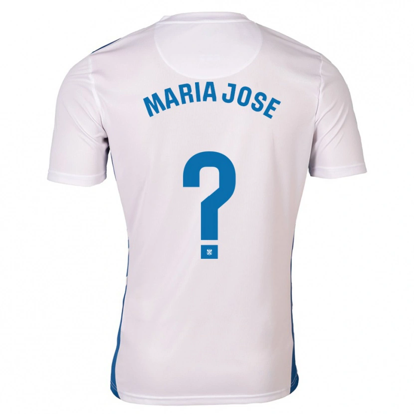 Danxen Criança Camisola María José Pérez González #0 Branco Azul Principal 2025/26 Camisa Brasil