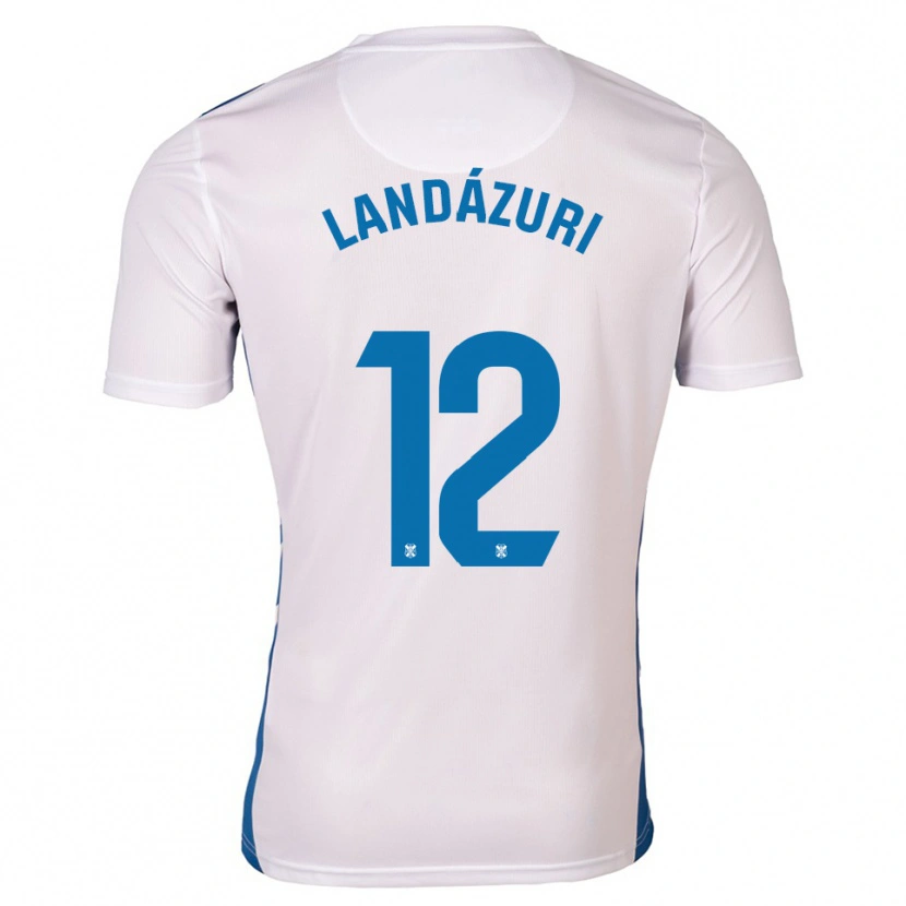 Danxen Criança Camisola Anthony Landázuri #12 Branco Azul Principal 2025/26 Camisa Brasil