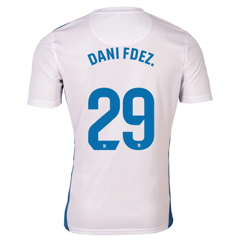 Danxen Criança Camisola Dani Fernández #29 Branco Azul Principal 2025/26 Camisa Brasil