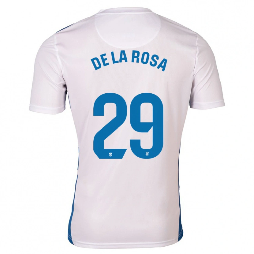 Danxen Criança Camisola Raúl De La Rosa #29 Branco Azul Principal 2025/26 Camisa Brasil