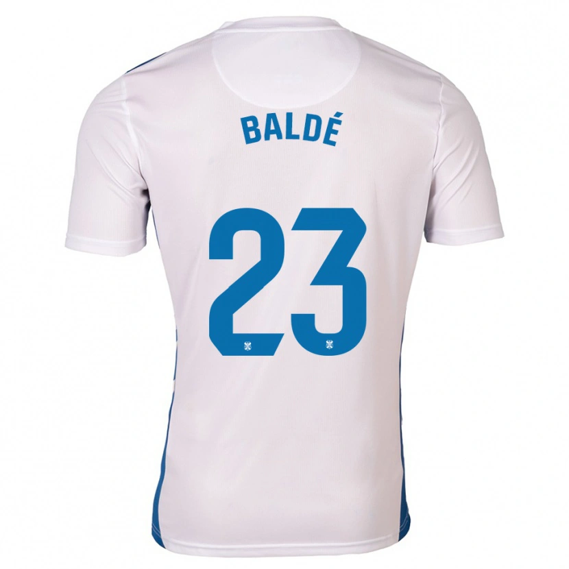 Danxen Criança Camisola Ibrahim Baldé #23 Branco Azul Principal 2025/26 Camisa Brasil
