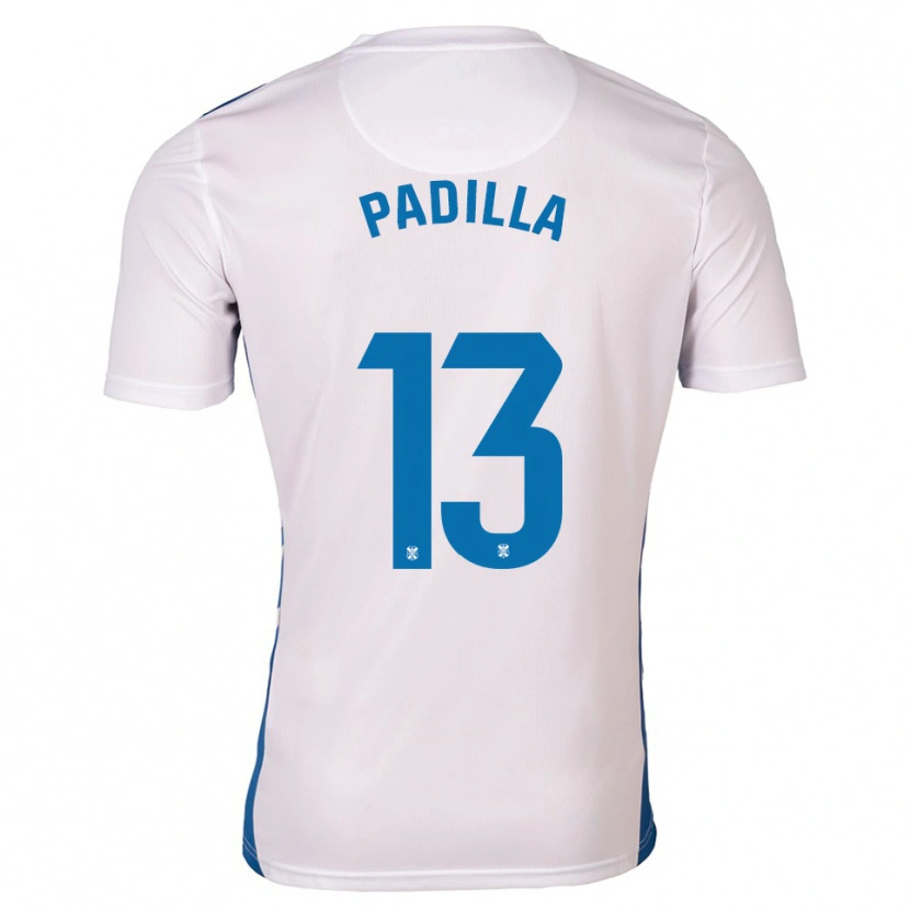 Danxen Criança Camisola Alejandro Padilla #13 Branco Azul Principal 2025/26 Camisa Brasil