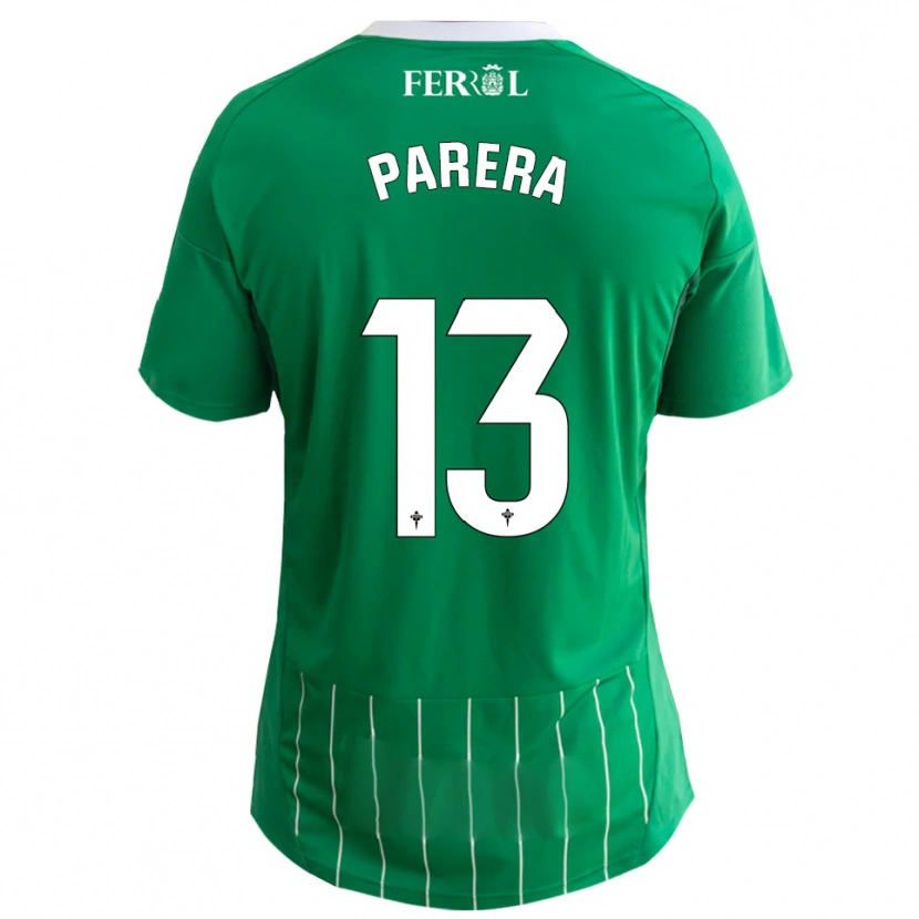Danxen Criança Camisola Miquel Parera #13 Verde Branco Principal 2025/26 Camisa Brasil