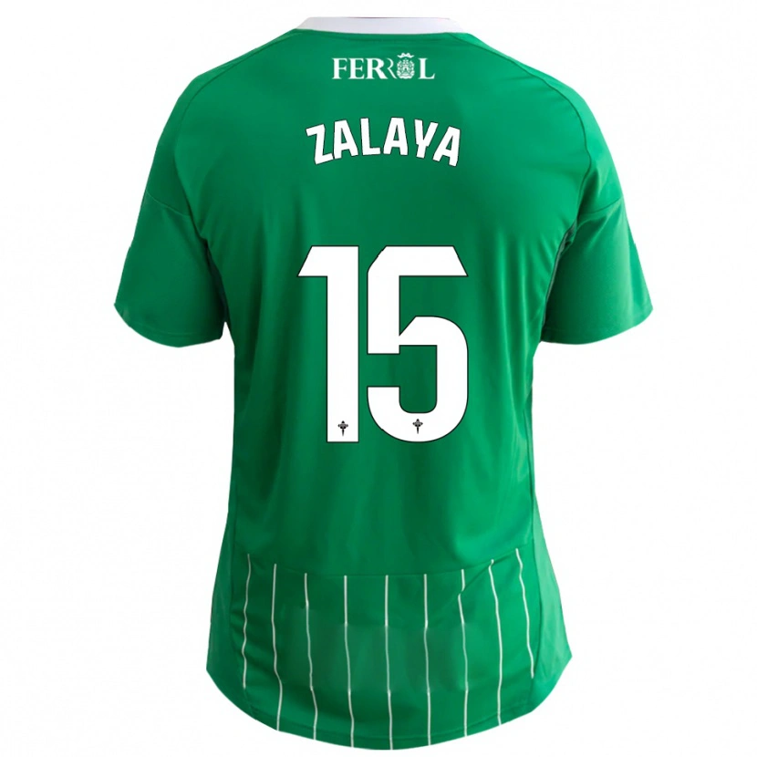 Danxen Criança Camisola Álex Zalaya #15 Verde Branco Principal 2025/26 Camisa Brasil