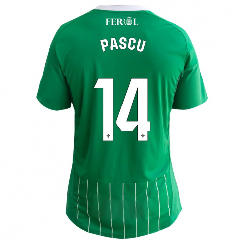 Danxen Criança Camisola Pascu #14 Verde Branco Principal 2025/26 Camisa Brasil