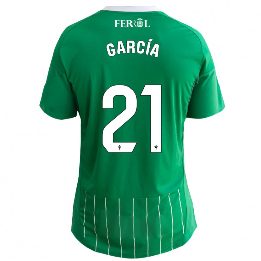 Danxen Criança Camisola Azael García #21 Verde Branco Principal 2025/26 Camisa Brasil