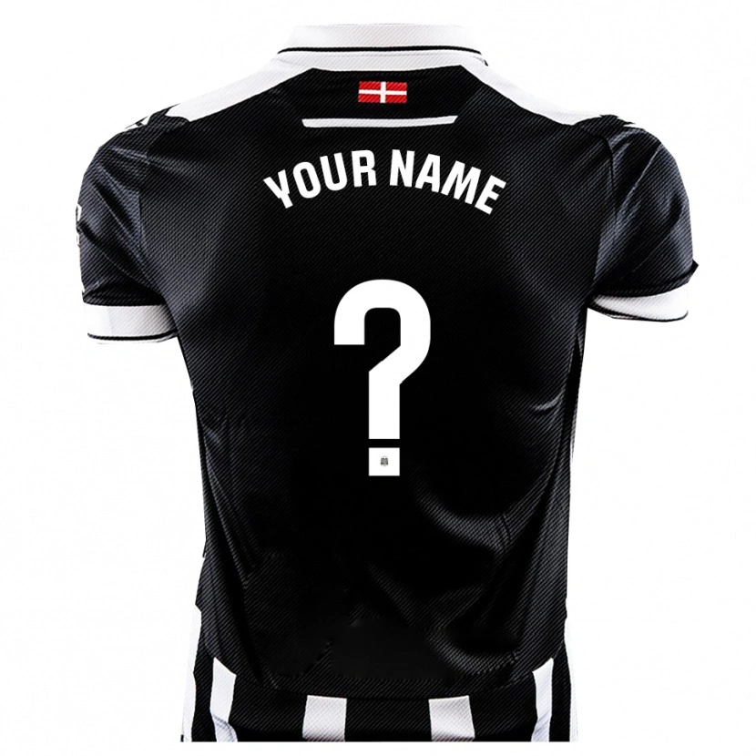 Danxen Criança Camisola Seu Nome #0 Preto Branco Principal 2025/26 Camisa Brasil