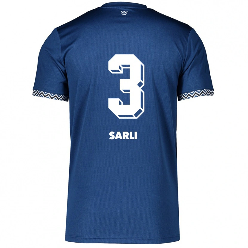 Danxen Criança Camisola Semih Sarli #3 Azul Marinho Branco Principal 2025/26 Camisa Brasil