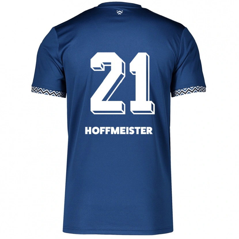 Danxen Criança Camisola Milan Hoffmeister #21 Azul Marinho Branco Principal 2025/26 Camisa Brasil