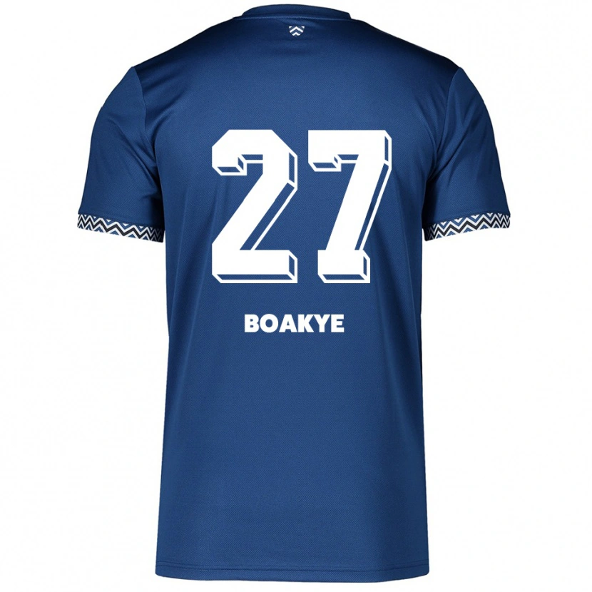 Danxen Criança Camisola Benjamin Boakye #27 Azul Marinho Branco Principal 2025/26 Camisa Brasil