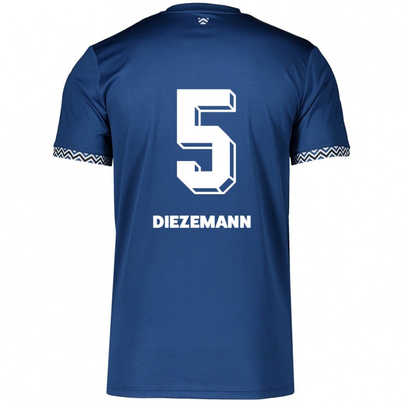 Danxen Criança Camisola Yoost Diezemann #5 Azul Marinho Branco Principal 2025/26 Camisa Brasil