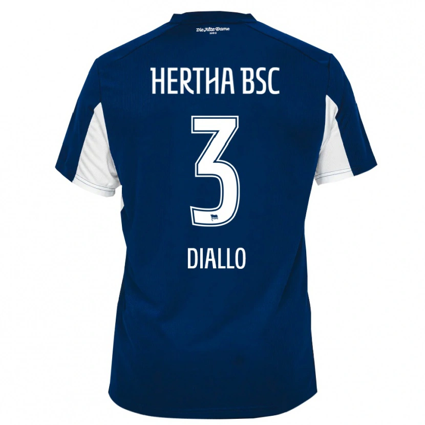 Danxen Criança Camisola Jerome Diallo #3 Branco Azul Principal 2025/26 Camisa Brasil