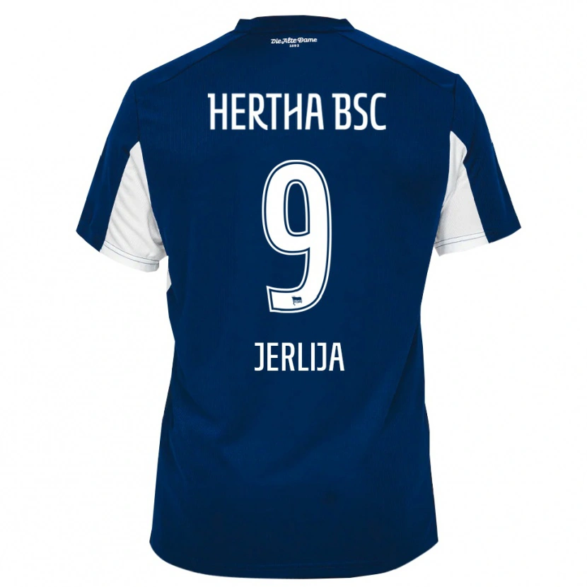 Danxen Criança Camisola Leotrim Jerlija #9 Branco Azul Principal 2025/26 Camisa Brasil