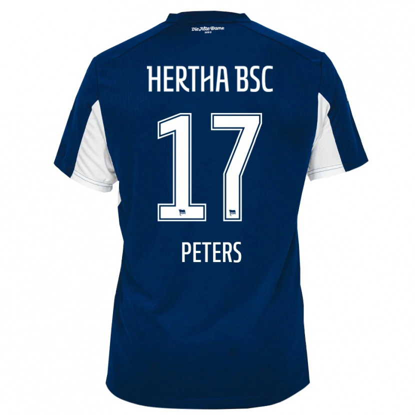 Danxen Criança Camisola Laura Peters #17 Branco Azul Principal 2025/26 Camisa Brasil