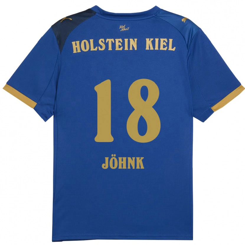Danxen Criança Camisola Emma Jöhnk #18 Azul Dourado Principal 2025/26 Camisa Brasil
