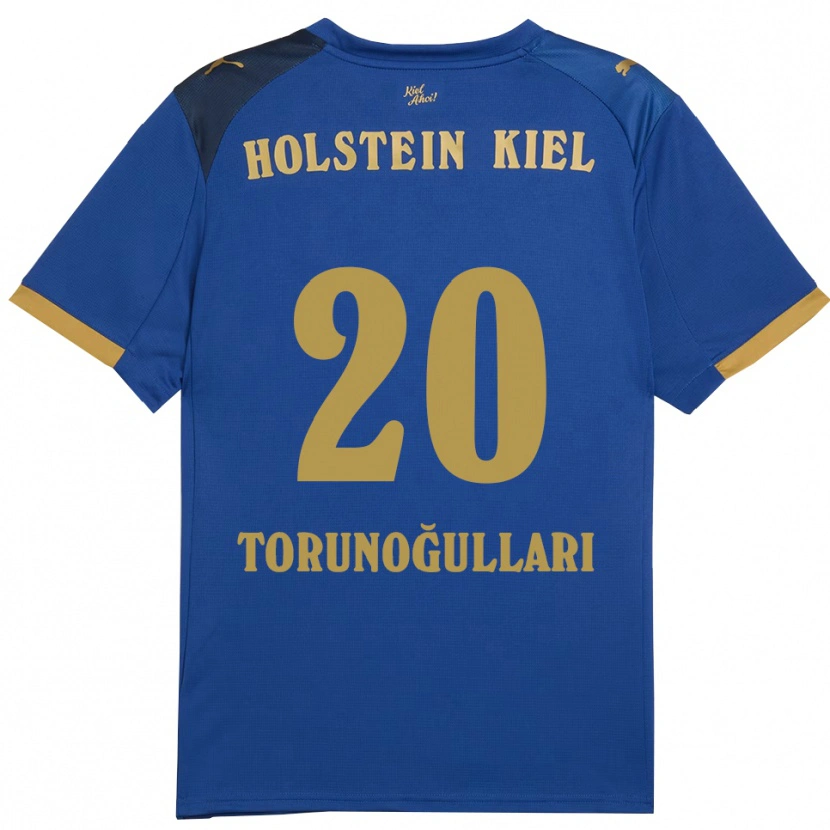 Danxen Criança Camisola Emin Torunoğulları #20 Azul Dourado Principal 2025/26 Camisa Brasil