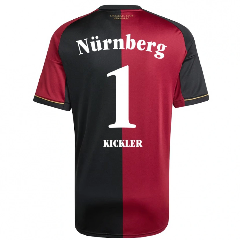 Danxen Criança Camisola Leon Kickler #1 Borgonha Preto Principal 2025/26 Camisa Brasil