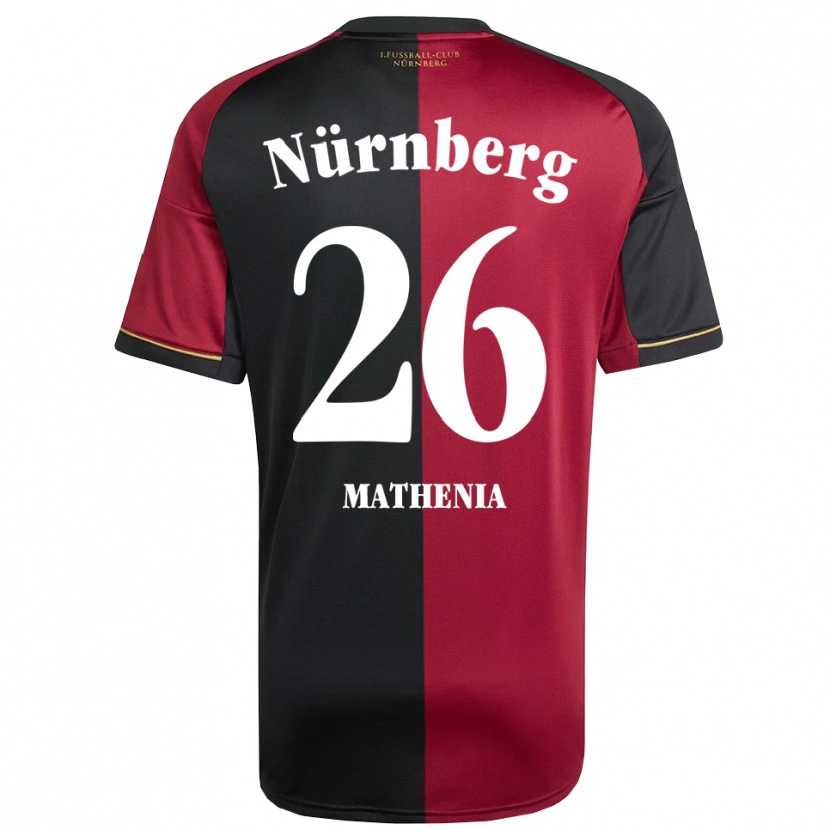 Danxen Criança Camisola Christian Mathenia #26 Borgonha Preto Principal 2025/26 Camisa Brasil