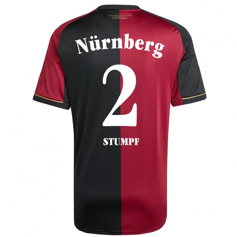 Danxen Criança Camisola Lenny Stumpf #2 Borgonha Preto Principal 2025/26 Camisa Brasil