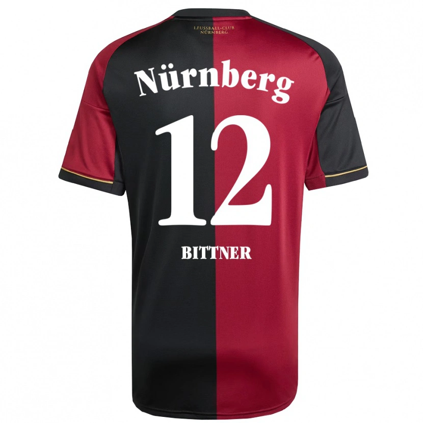 Danxen Criança Camisola Liam Bittner #12 Borgonha Preto Principal 2025/26 Camisa Brasil