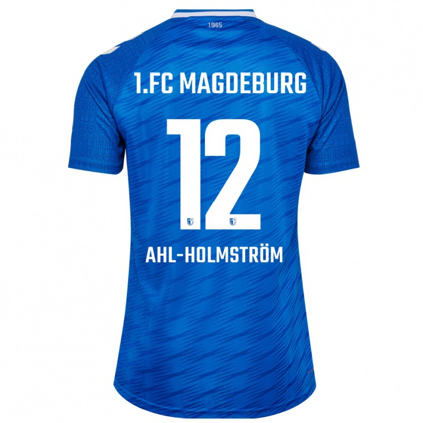 Danxen Criança Camisola Alexander Ahl-Holmström #12 Azul Branco Principal 2025/26 Camisa Brasil